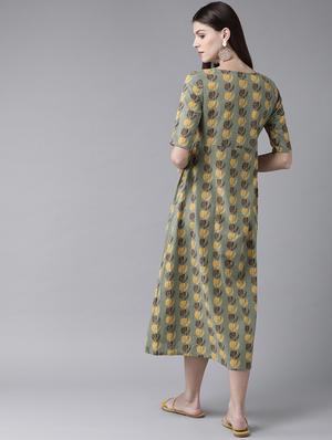 round neck floral dress - 17434538 - Standard Image - 3