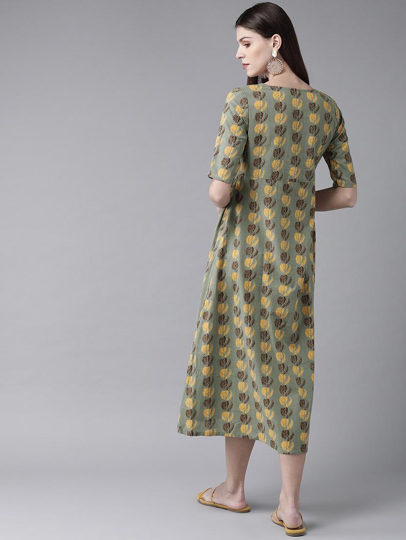 round neck floral dress - 17434538 - Zoom Image - 3