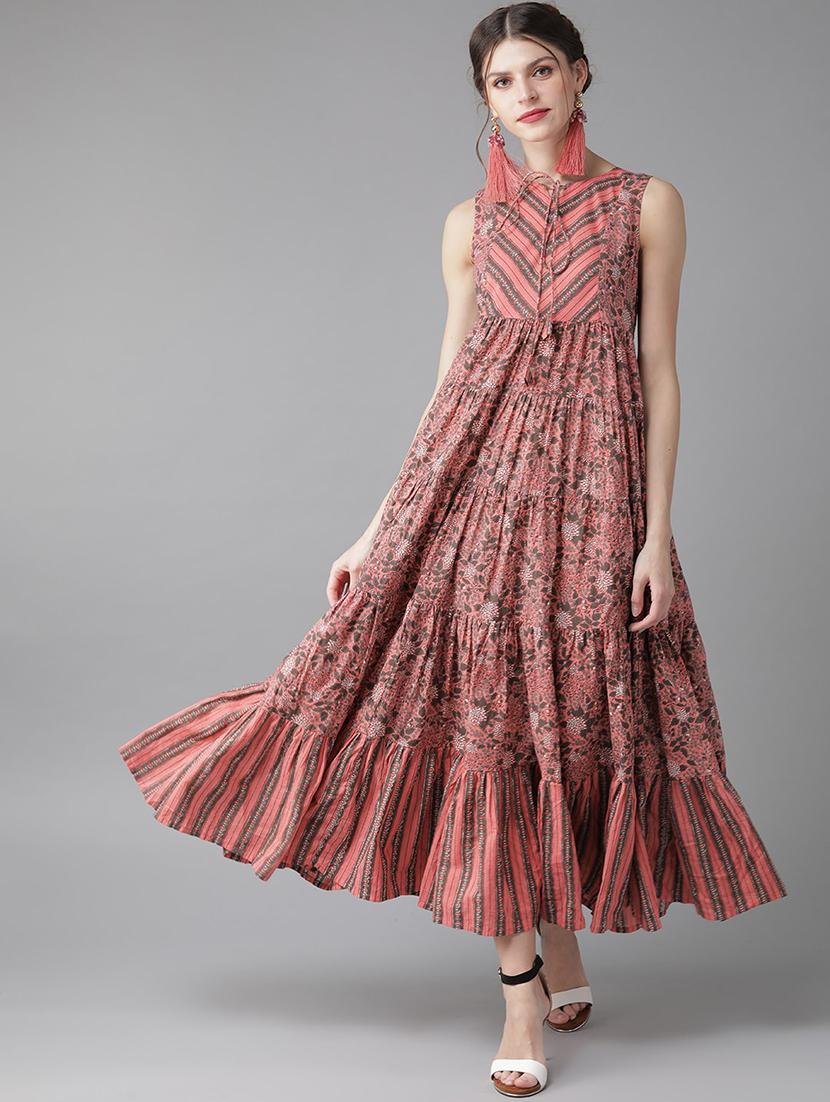 printed tiered dress - 17434558 - Zoom Image - 1