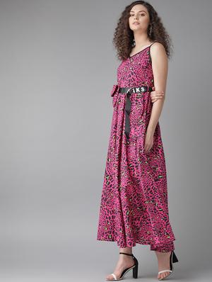 animal print dress with fabric pouch - 17434563 - Standard Image - 2