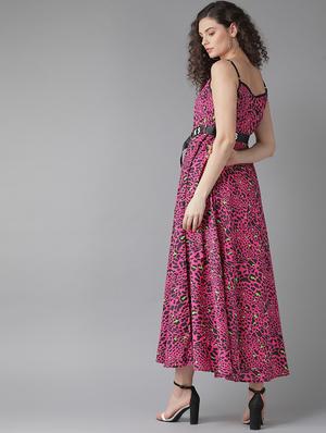 animal print dress with fabric pouch - 17434563 - Standard Image - 3