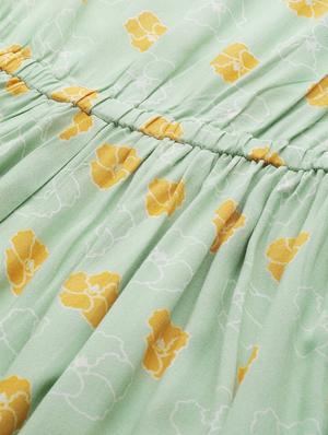 green viscose maxi dress - 17434570 - Standard Image - 4