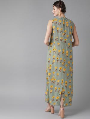 round neck floral dress - 17434572 - Standard Image - 3