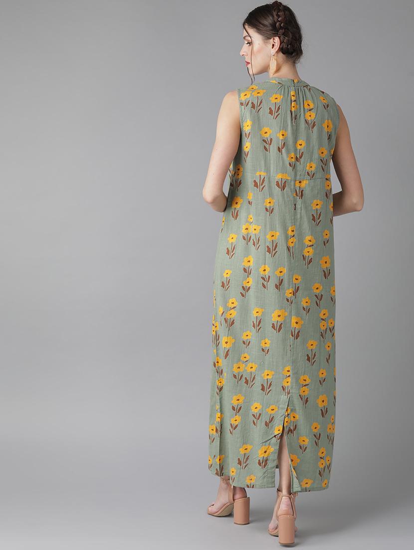 round neck floral dress - 17434572 - Zoom Image - 3