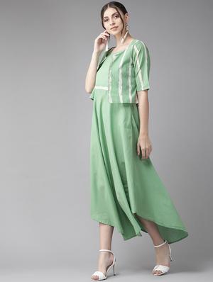 asymmetric dress with jacket - 17434602 - Standard Image - 3
