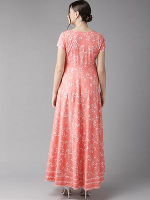 pink cotton maxi dress - 17434607 - Standard Image - 3