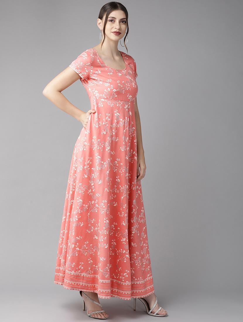 pink cotton maxi dress - 17434607 - Zoom Image - 2