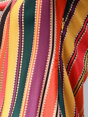 single shoulder striped maxi dress - 17434621 - Standard Image - 4