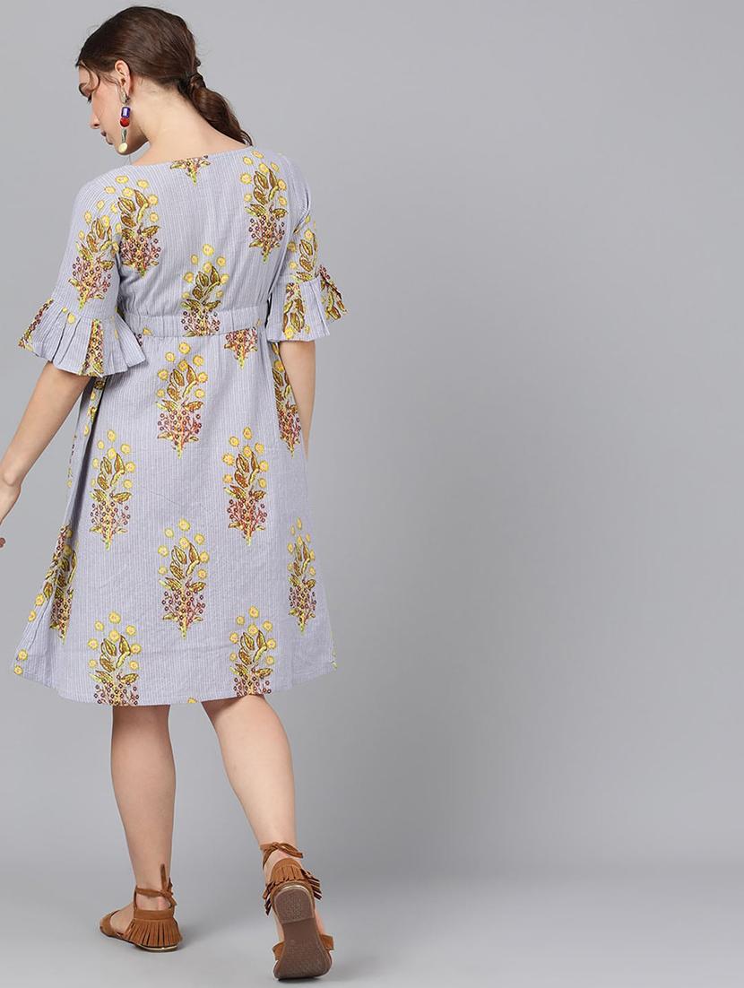 floral a-line dress - 17434638 - Zoom Image - 3