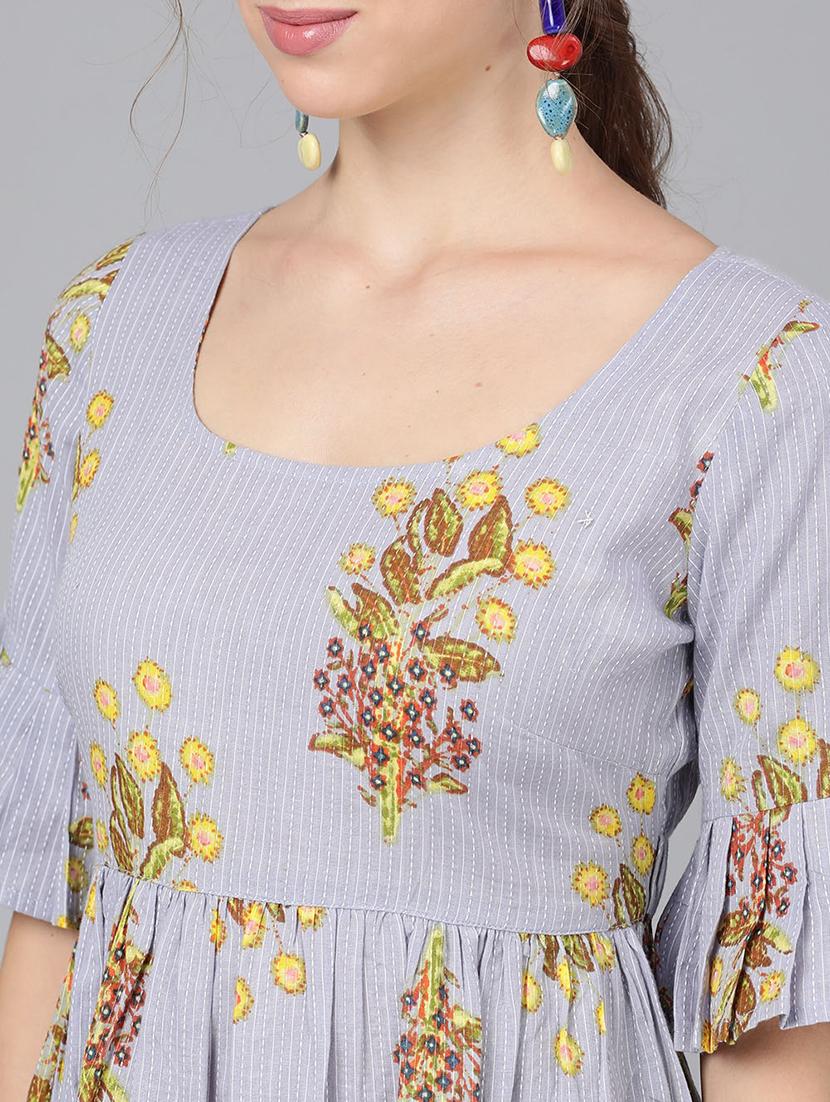 floral a-line dress - 17434638 - Zoom Image - 4