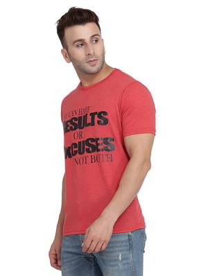 red chest print t-shirt - 17434856 - Standard Image - 2