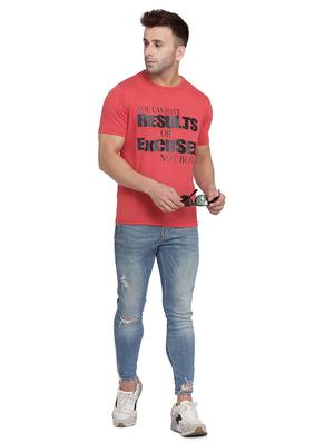 red chest print t-shirt - 17434856 - Standard Image - 4