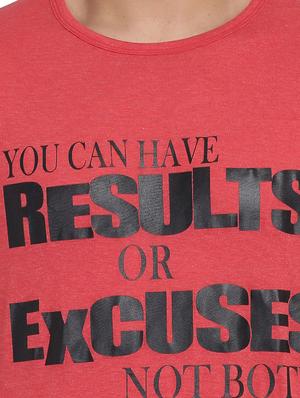 red chest print t-shirt - 17434856 - Standard Image - 5