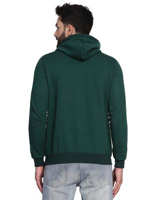 bottle green printed sweatshirt - 17434994 - Standard Image - 3