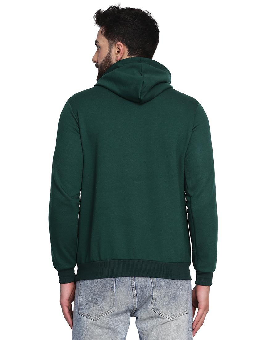 bottle green printed sweatshirt - 17434994 - Zoom Image - 3