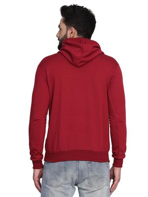 maroon printed sweatshirt - 17434996 - Standard Image - 3