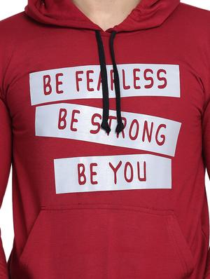 maroon printed sweatshirt - 17434996 - Standard Image - 5