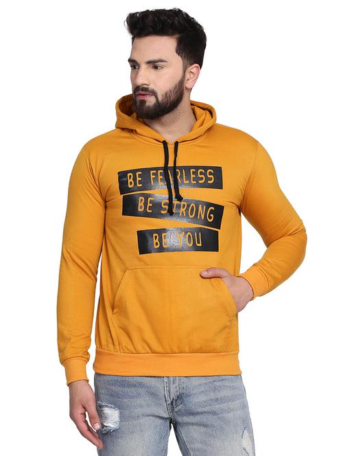mustard printed sweatshirt - 17434997 - Standard Image - 1