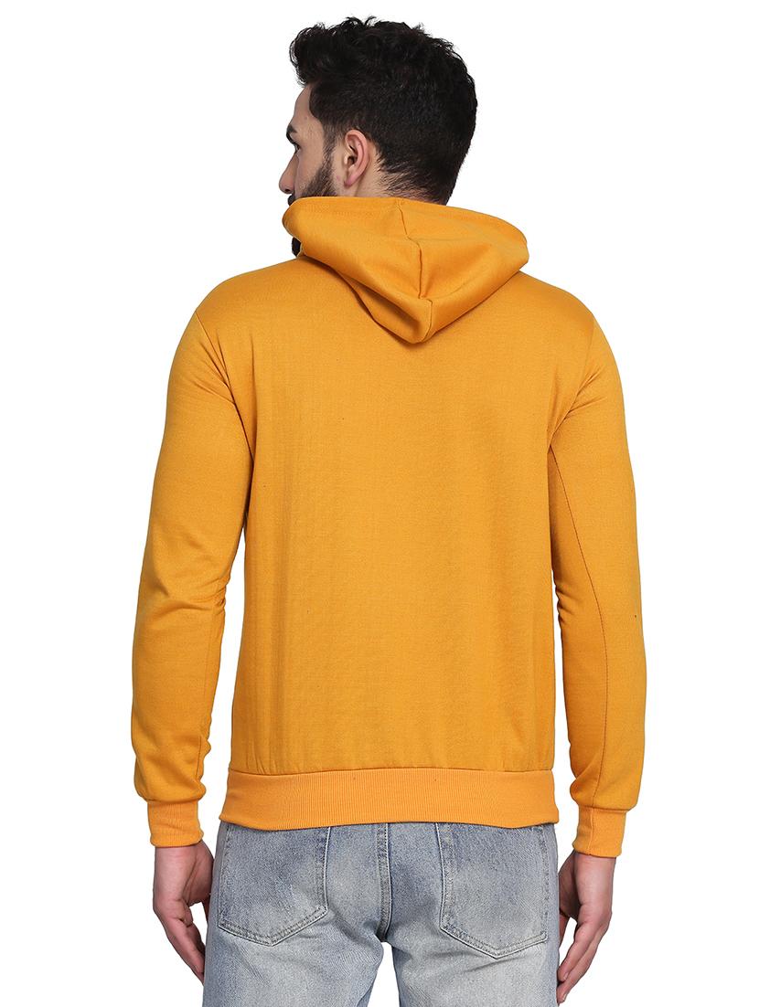 mustard printed sweatshirt - 17434997 - Zoom Image - 3