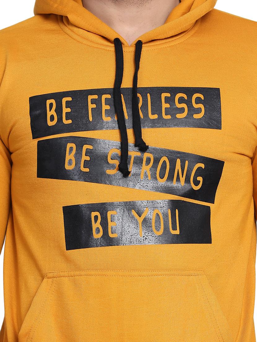 mustard printed sweatshirt - 17434997 - Zoom Image - 4