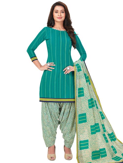 printed unstitched salwar suit - 17435083 - Standard Image - 1