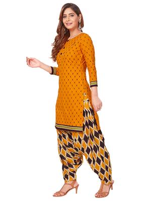printed unstitched salwar suit - 17435105 - Standard Image - 2