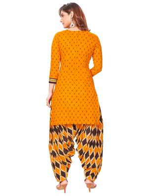 printed unstitched salwar suit - 17435105 - Standard Image - 3