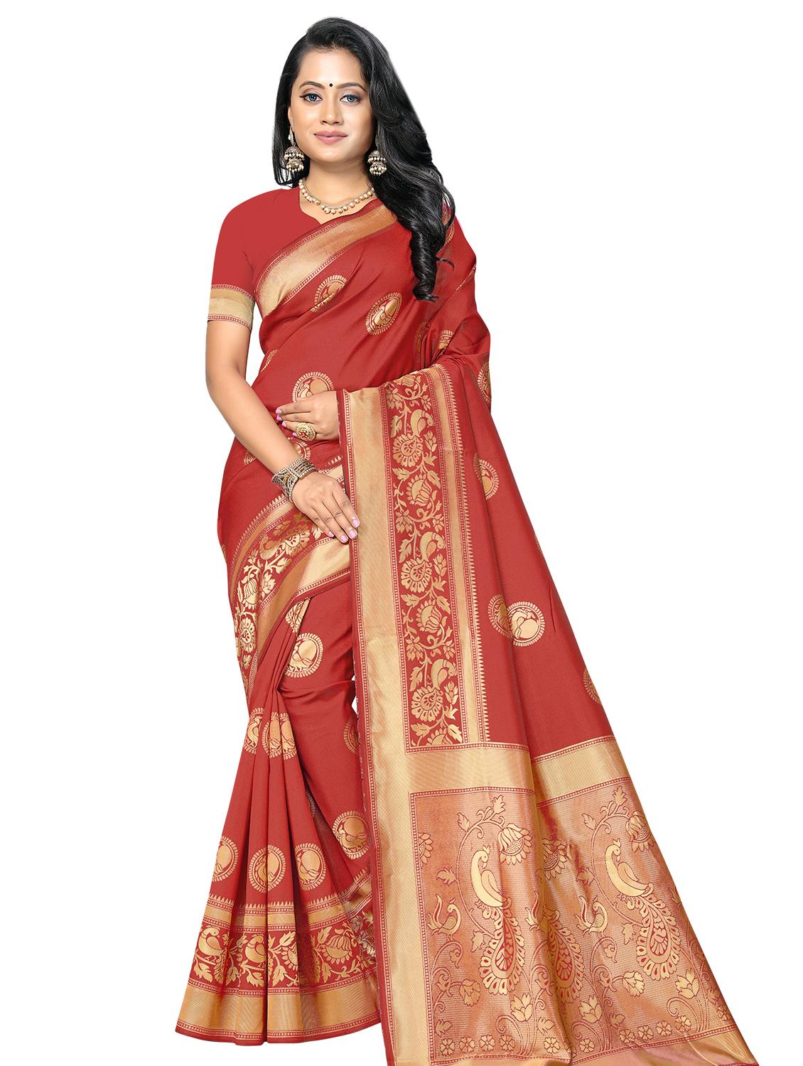 conversational banarasi saree with blouse - 17435175 - Zoom Image - 1