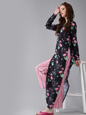floral kurta palazzo set - 17435330 - Standard Image - 3