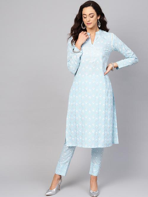 printed kurta pant set - 17435398 - Standard Image - 1