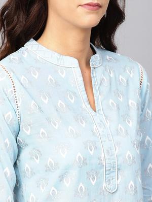 printed kurta pant set - 17435398 - Standard Image - 5
