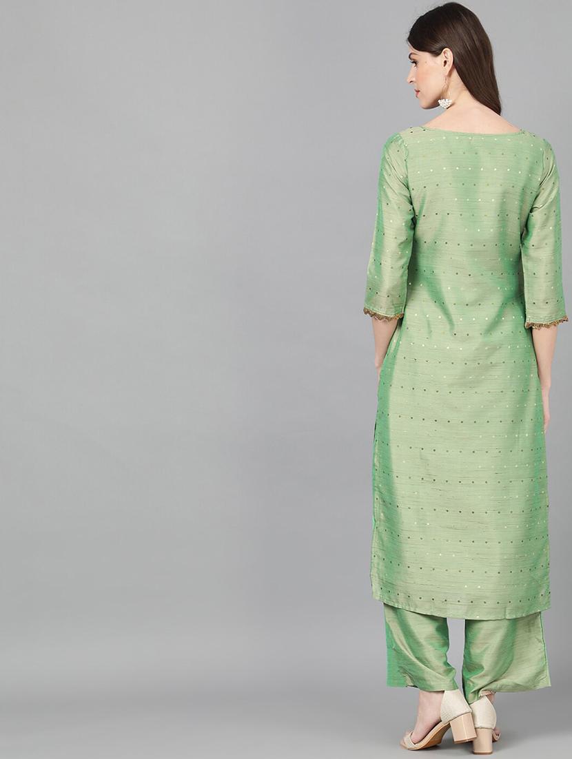 self design kurta palazzo set - 17435526 - Zoom Image - 3