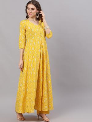 anarkali kurta pant set - 17435629 - Standard Image - 3