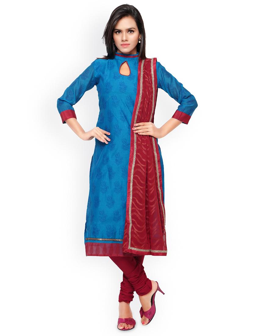 printed unstitched suit - 17435700 - Zoom Image - 1
