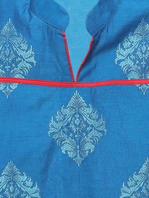 printed unstitched suit - 17435707 - Standard Image - 2