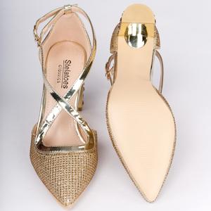 pointed toe heel with crystal look - 17435943 - Standard Image - 2