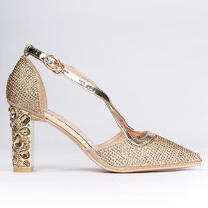pointed toe heel with crystal look - 17435943 - Standard Image - 4