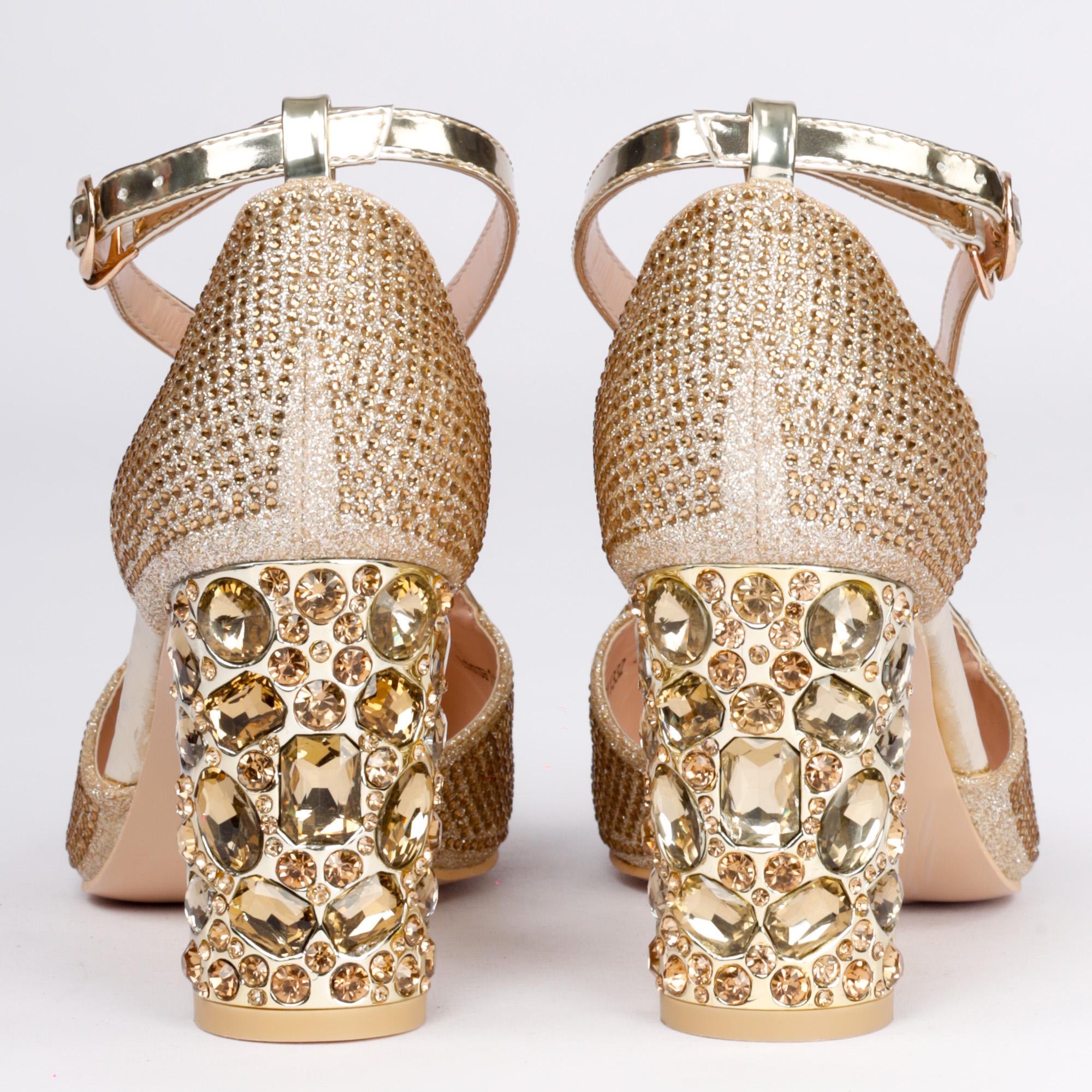 pointed toe heel with crystal look - 17435943 - Zoom Image - 1