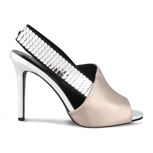 sequined pencil heel sandal - 17435963 - Standard Image - 1