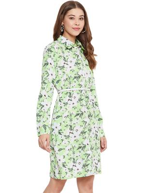 long sleeved floral shirt dress - 17435980 - Standard Image - 2