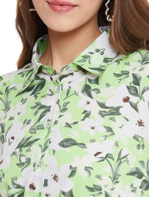 long sleeved floral shirt dress - 17435980 - Standard Image - 5