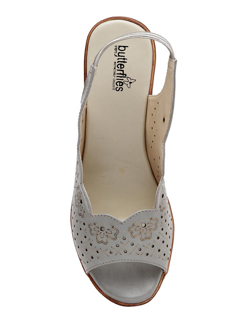 grey pu slip on sandals - 17436038 - Zoom Image - 4