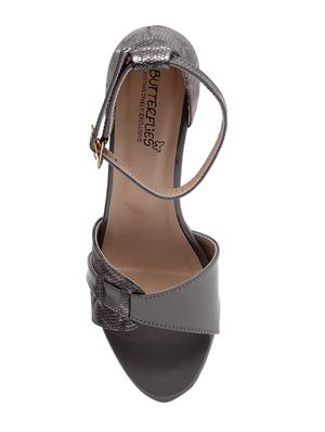 grey pu ankle strap sandals - 17436057 - Standard Image - 4