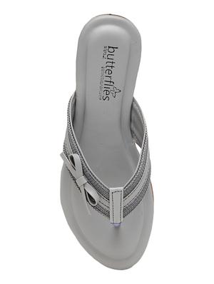 grey slip on sandals - 17436067 - Standard Image - 4