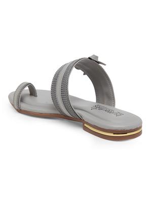 grey slip on sandals - 17436071 - Standard Image - 3