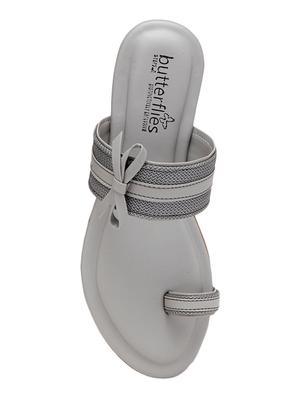 grey slip on sandals - 17436071 - Standard Image - 4