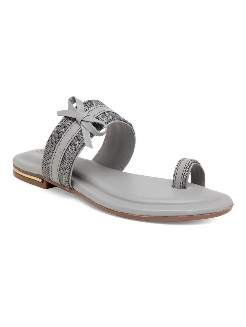 grey slip on sandals - 17436071 - Zoom Image - 1
