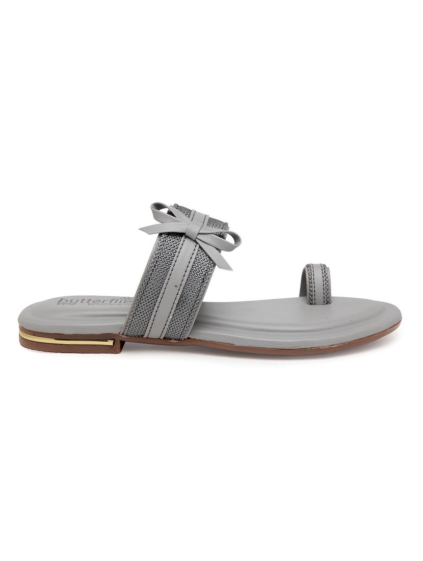 grey slip on sandals - 17436071 - Zoom Image - 2