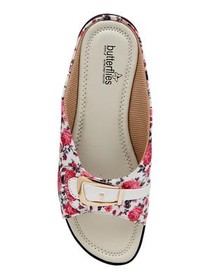 red slip on sandals - 17436083 - Standard Image - 4