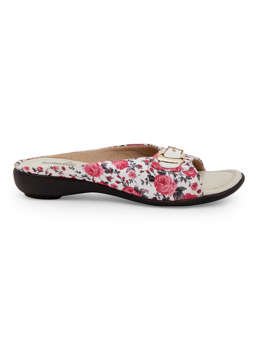 red slip on sandals - 17436083 - Zoom Image - 2
